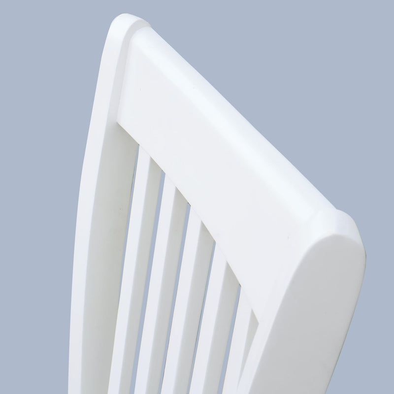 Modern Dining Chair, Wooden Back, Cushion Seats (Set of 2)