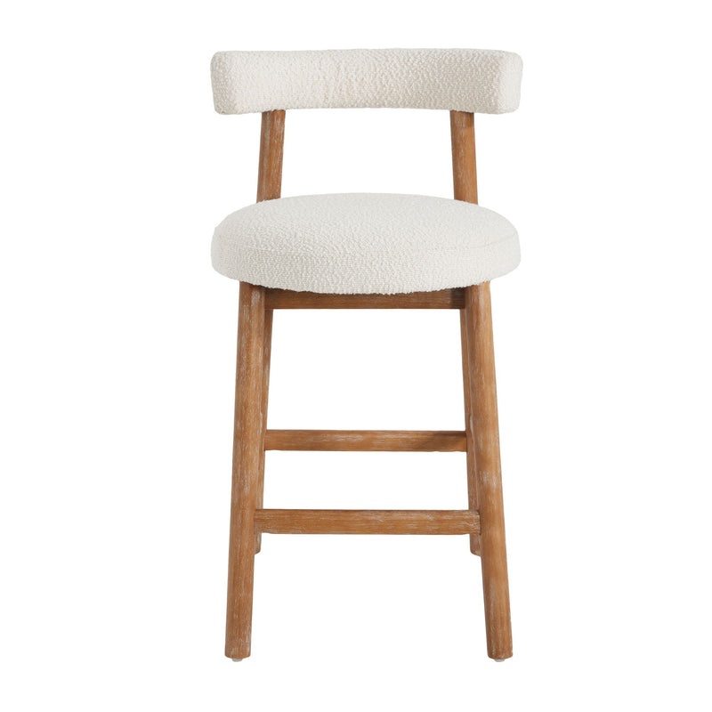 Counter Stool For Kitchen, Dining & Cafe (Set of 2) - Natural / Beige