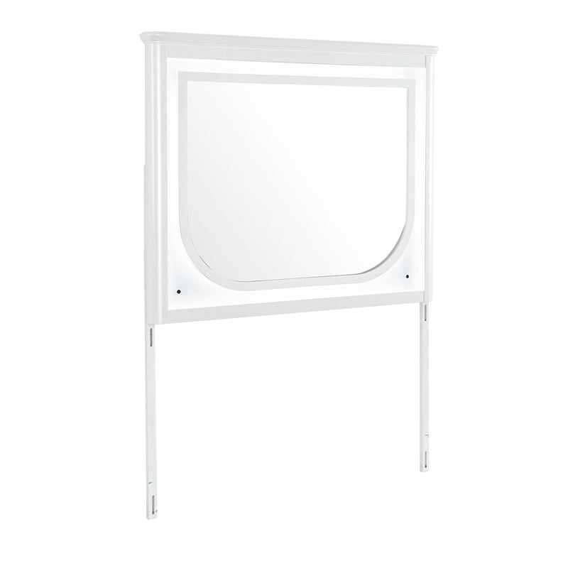Brenda - Mirror With LED Lighting And Accent Detailing - Gray