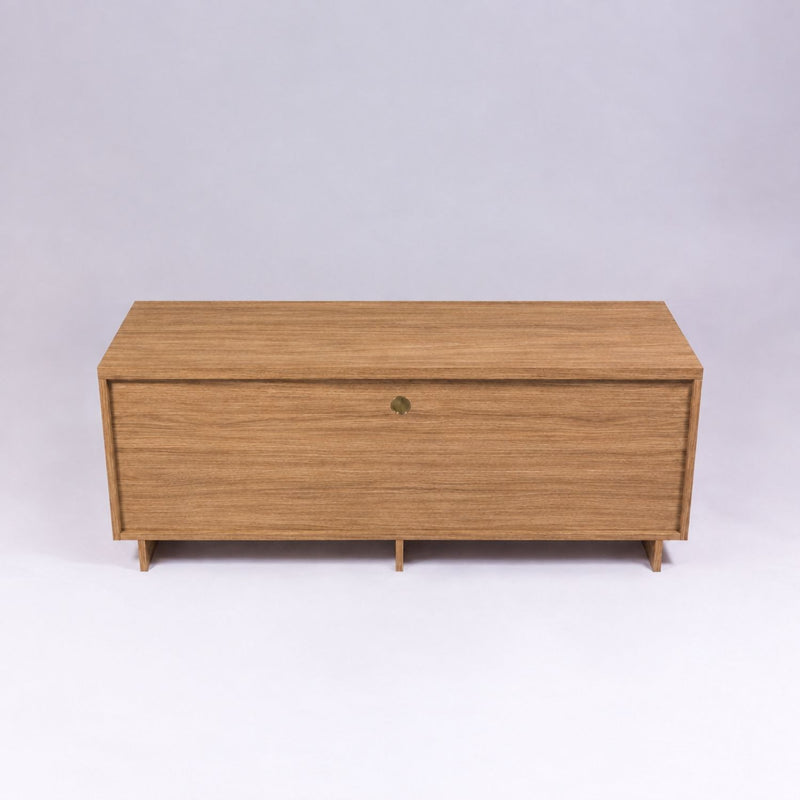 TV Stand For TVs Up To 50" With 1 Drawer And 2 Doors - Oak