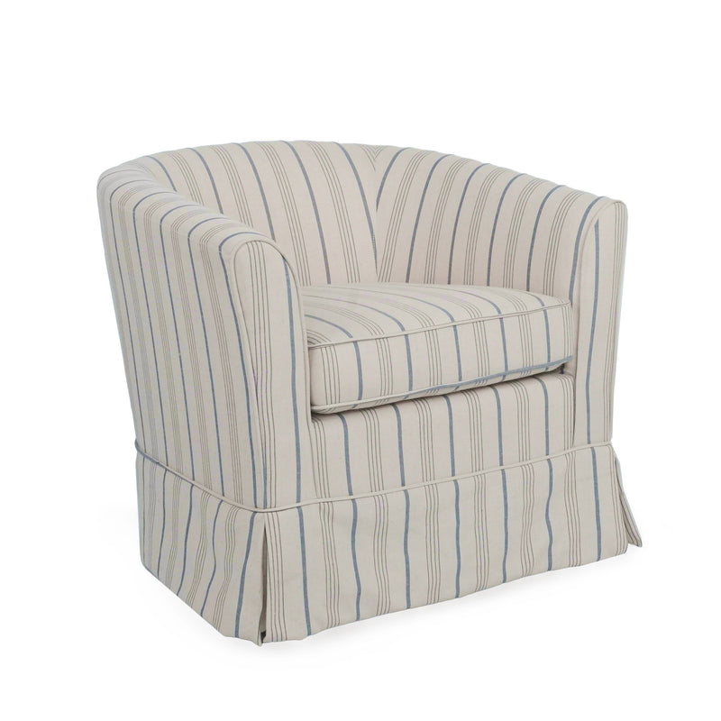 Zeniqua - Upholstered Velvet Swivel Chair With Loose Cover