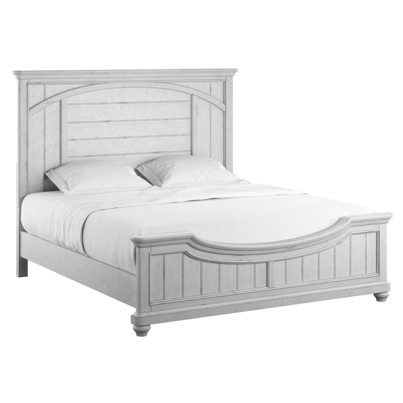 Queen Panel Bed - Gray - Wood
