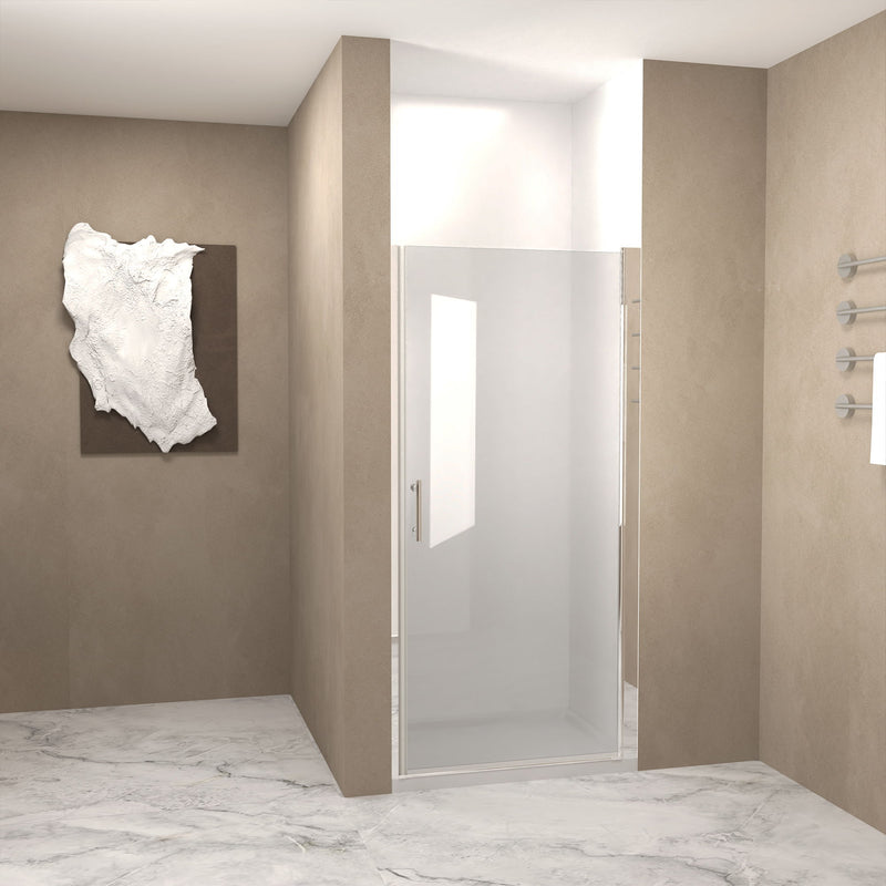 Shower Door & Tempered Glass And Explosion Proof Safety Film - Brushed Nickel