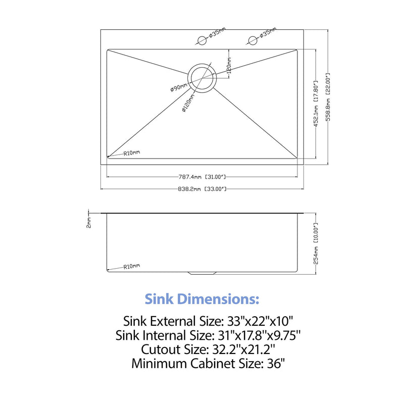 Drop In Kitchen Sink With Pull Down Faucet And Soap Dispenser
