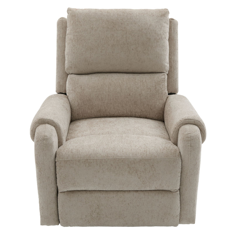 Manual Recliner Massage Chair With Swivel Rocker, 8 Massage Modes, Side Storage Pocket