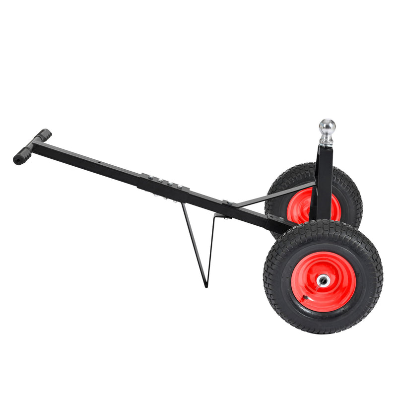 Heavy Duty Trailer Dolly With 2" Ball 1000 Lb Capacity For Easy Mobility - Black