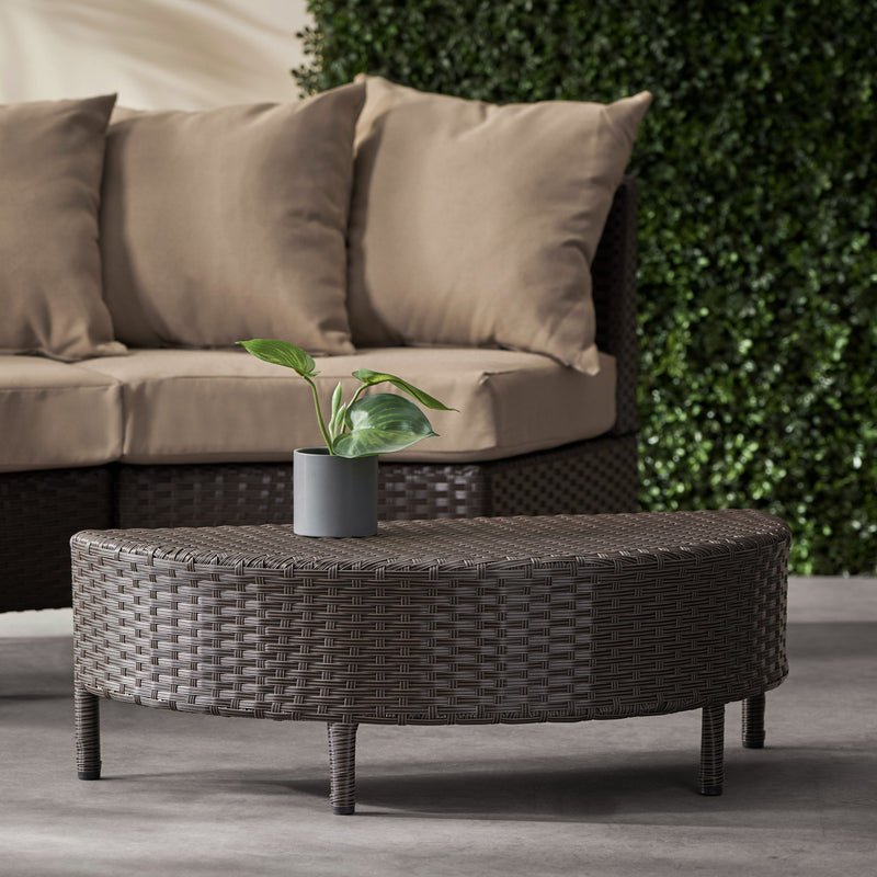 Pt Limon - Outdoor Coffee Table Wicker - Dark Brown