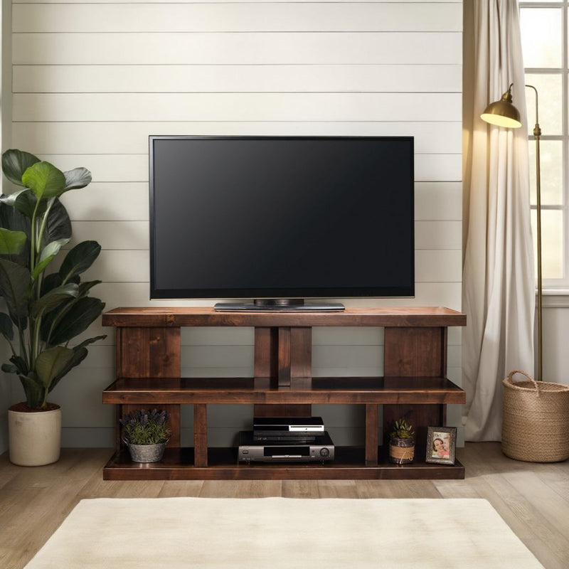 TV Stand Console For TVs Up To 70" - Whiskey