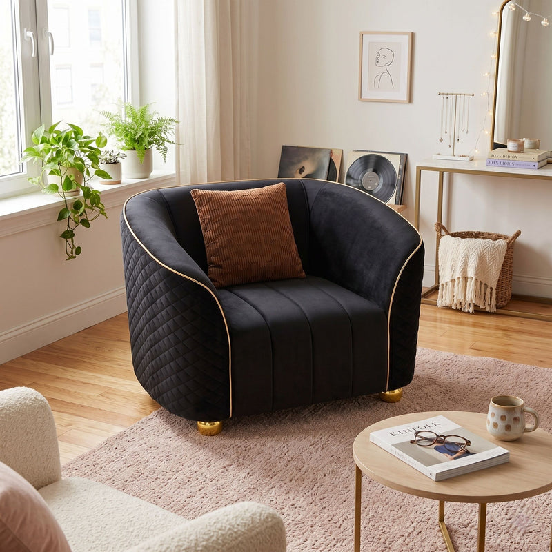 Single Sofa & Deep Seating And Durable Frame