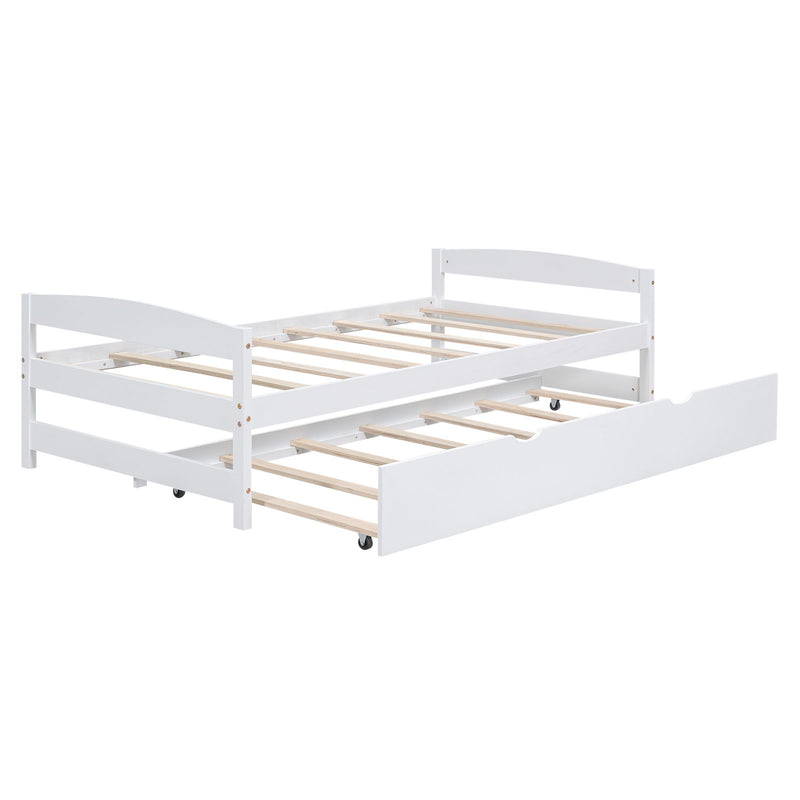 Platform Bed With Trundle