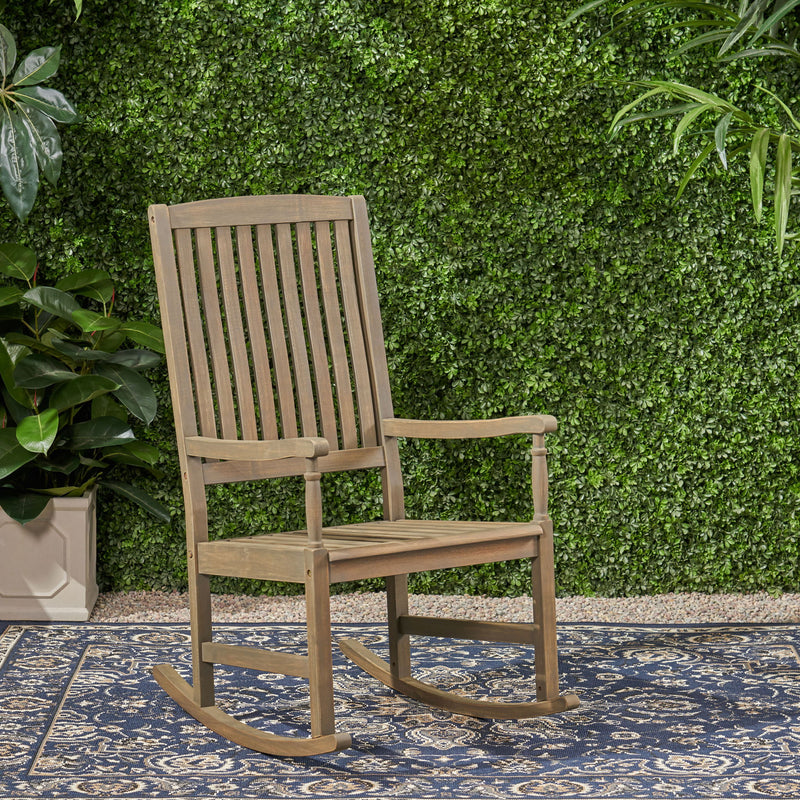Outdoor Rocking Chair - Gray