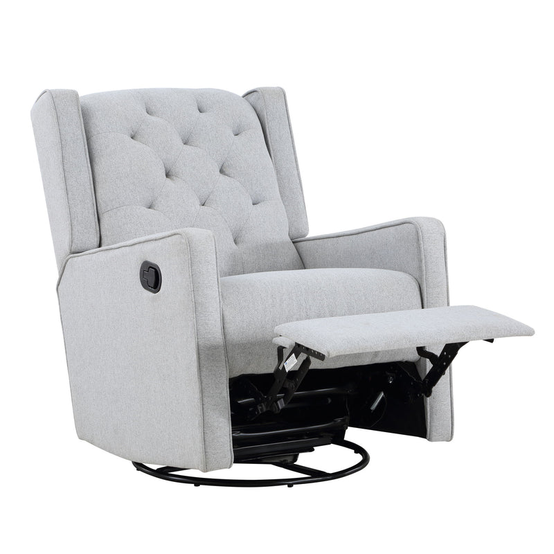 Milah - Gliding Swivel Recliner Tufted Brushed - Natural