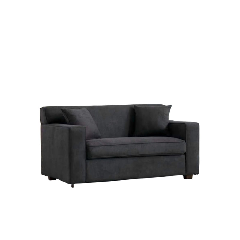 2 In 1 Lounge Chair With 4" Mattress & 2 Throw Pillows - Gray
