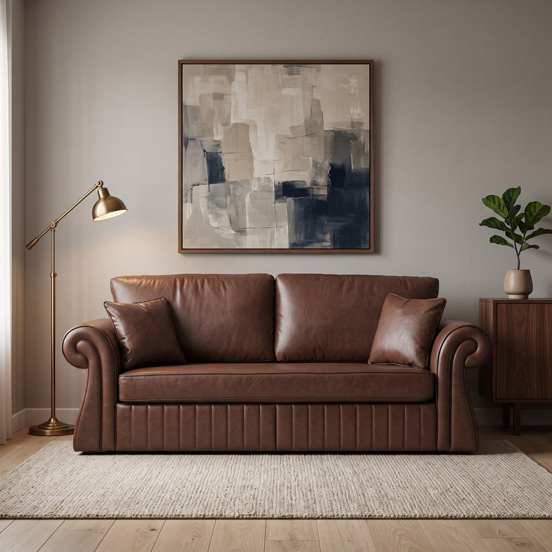 3 Seater Sofa With Pocket Coils And Foam Cushion, Removable Seat