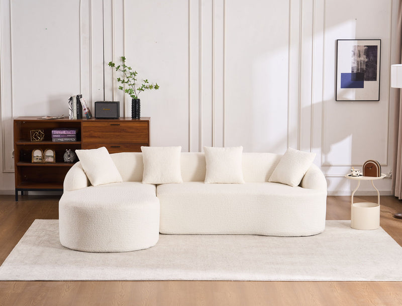 Combined Sofa With 4 Pillows