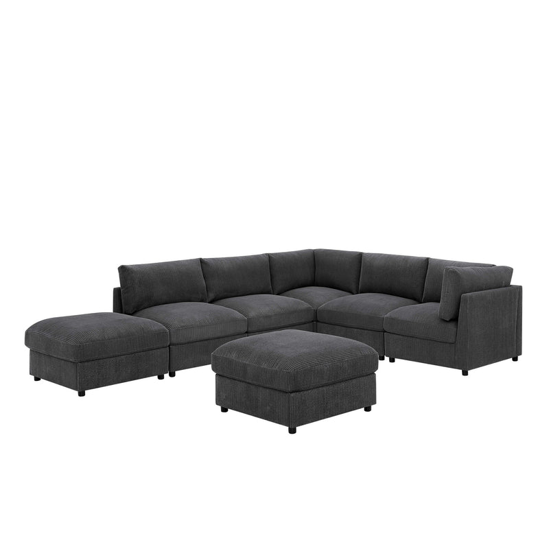 Modern Reversible Modular Sectional
