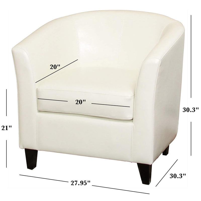 Zenithon - Upholstered Club Chair With Rounded Back
