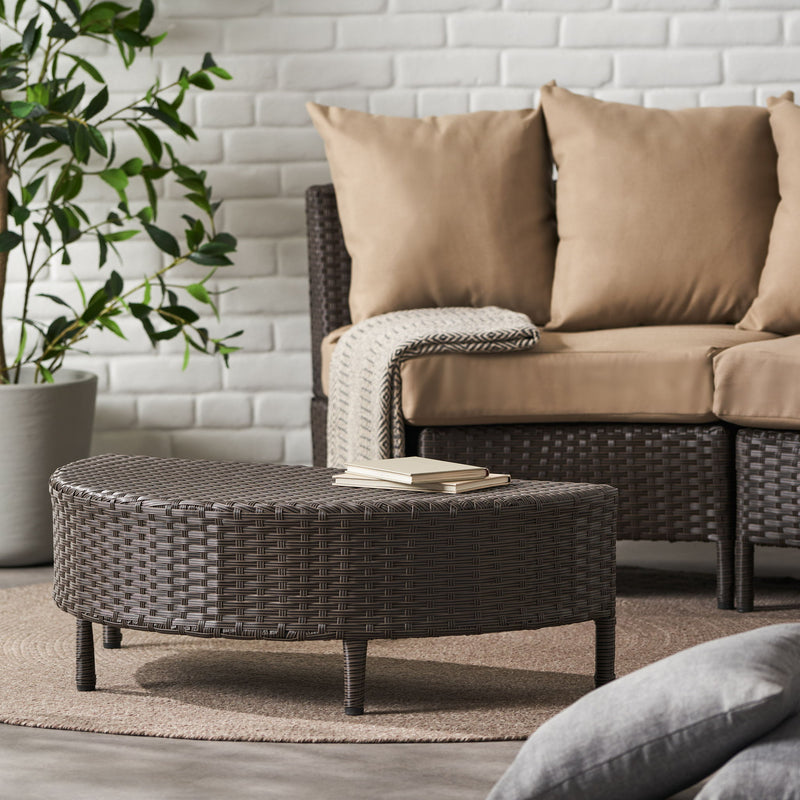 Pt Limon - Outdoor Coffee Table Wicker - Dark Brown