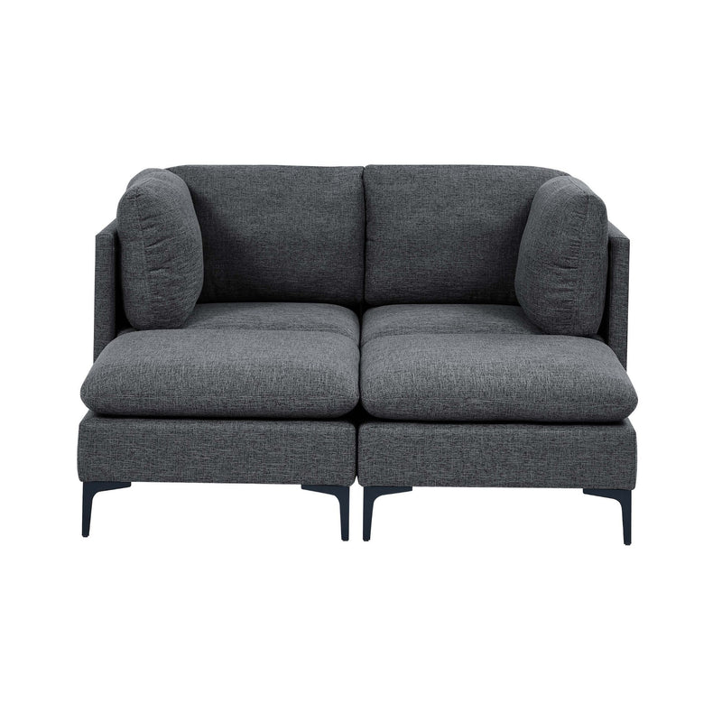 Upholstered Modular Sectional & Tall Legs