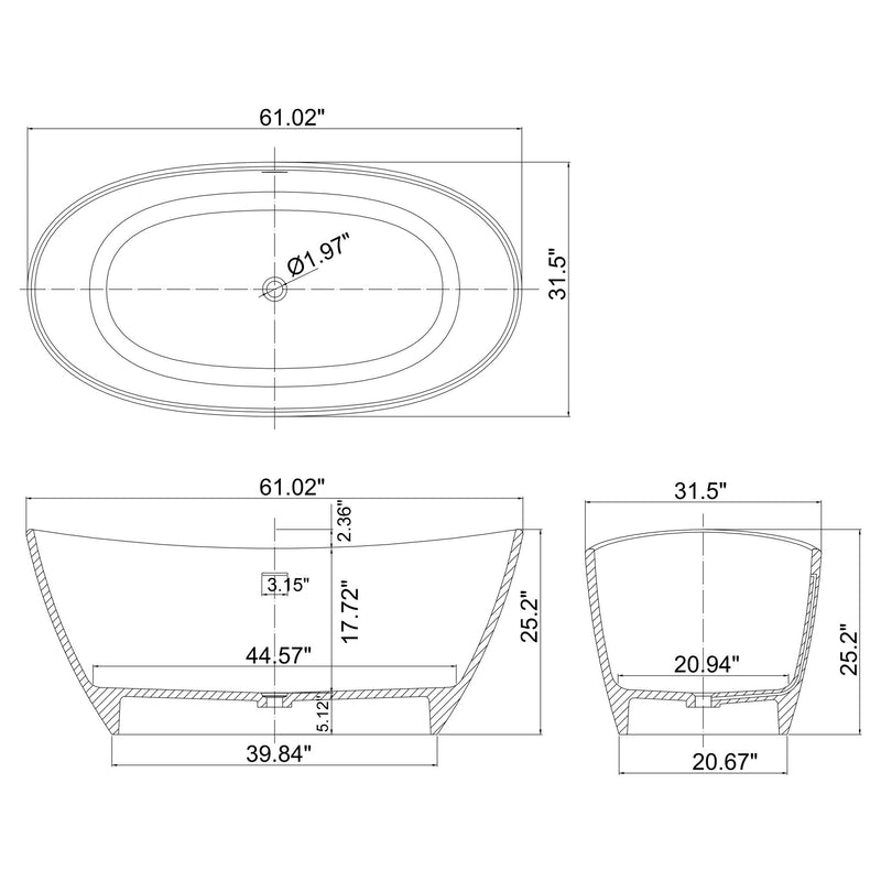 Freestanding Bathtub