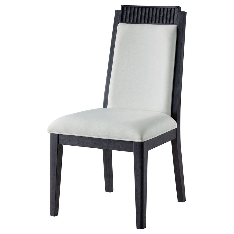 Dining Side Chair (Set of 2) - Black / Ivory