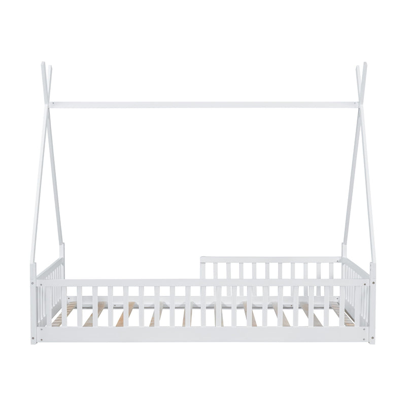 House Shaped Design Bed With Fence