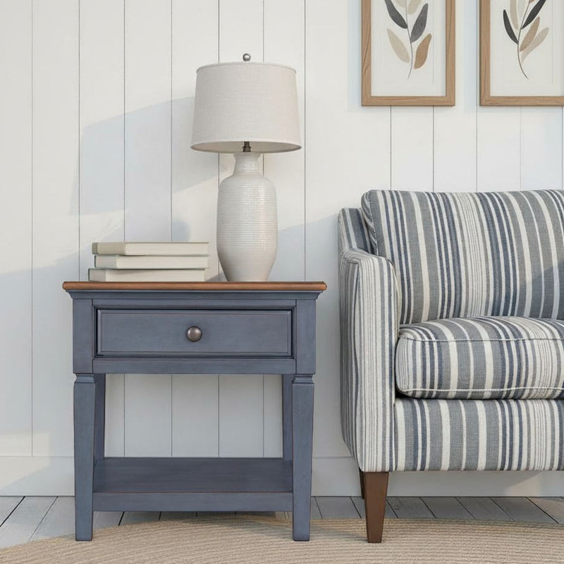 End Table - Blue