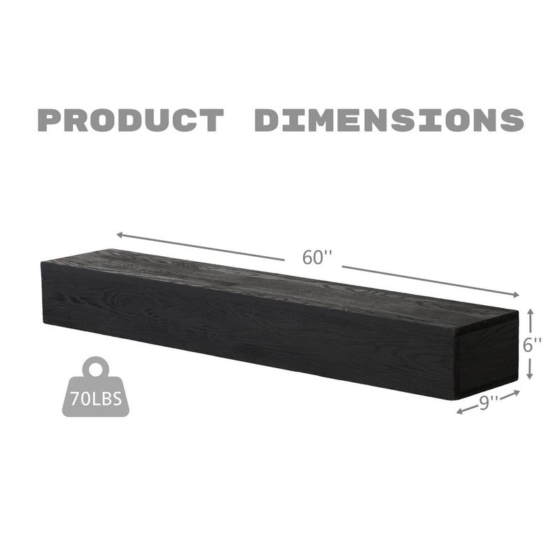 Fireplace Mantel Floating Shelf For Home Decor