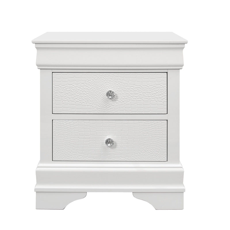 Shaker - Crocodile Metallic Nightstand