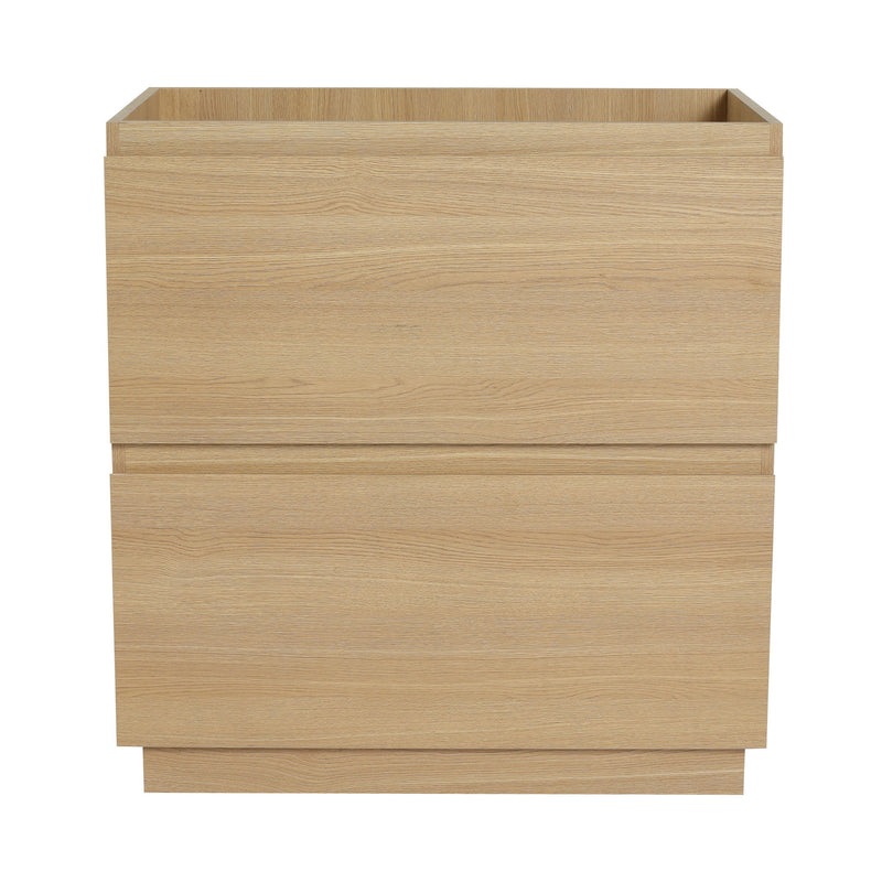 Modern Freestanding Bathroom Vanity Cabinet With Double Drawer