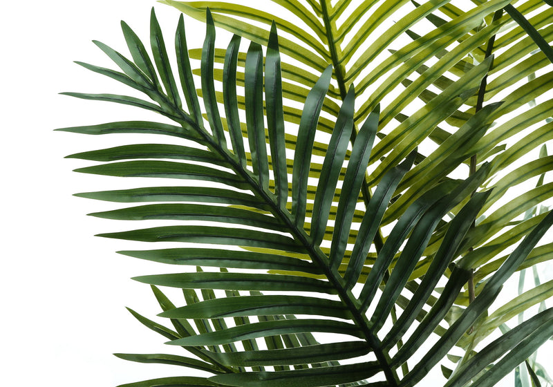 57" Tall, Artificial Plant, Palm Tree, Indoor, Faux, Fake, Floor, Greenery, Potted, Real Touch, Decorative - Green / Black