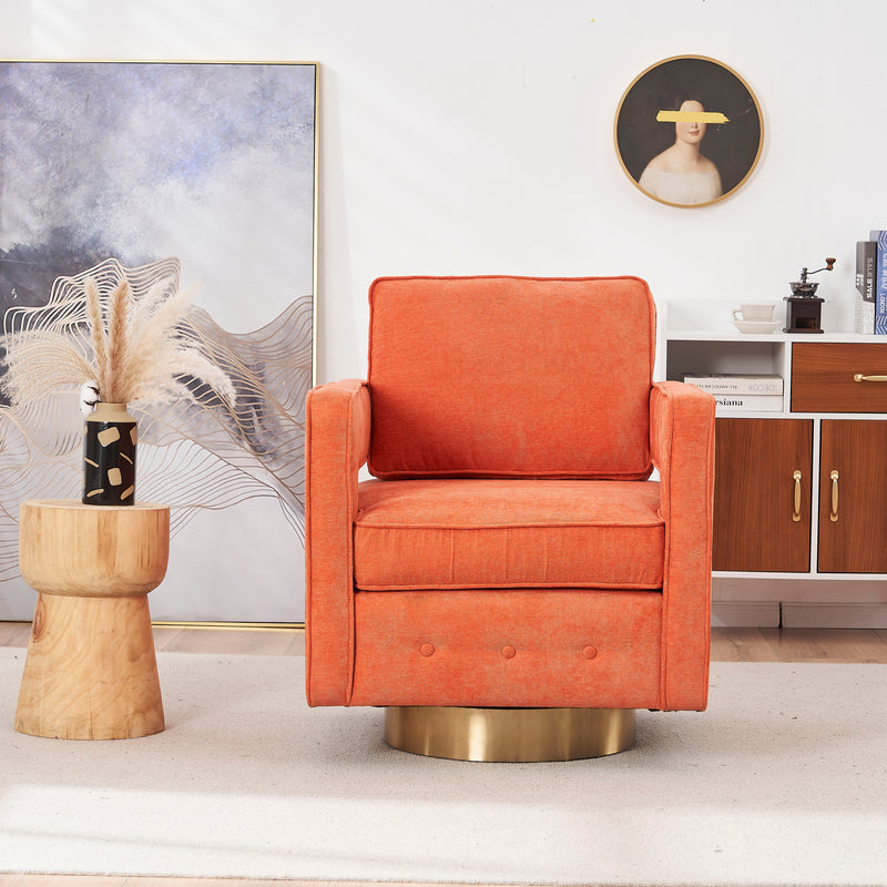 Swivel Barrel Chair 360 Degree Swivel Club Modern Accent Single Sofa Chair