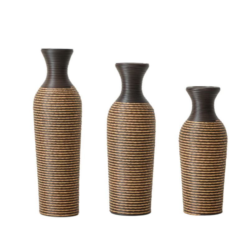 Classic And Neat Floor Vase, High Independent Flower Stand (Set of 3)