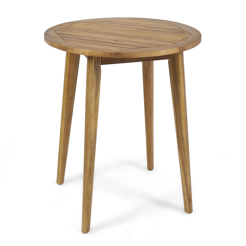 Stamford - Modern Outdoor Bistro Table With Water Resistant - Teak