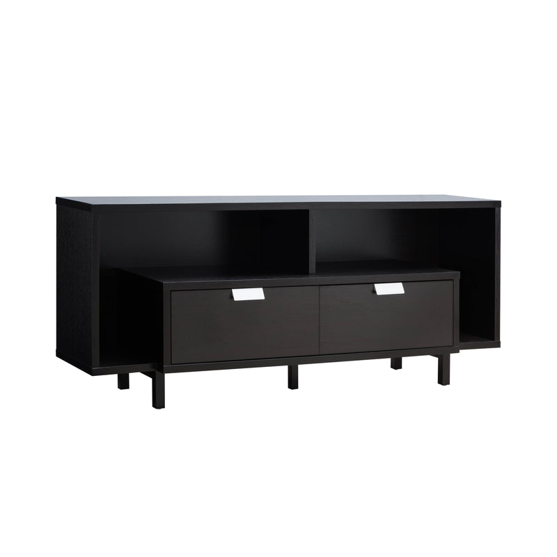 Modern TV Stand & Two Shelves And Two Drawers