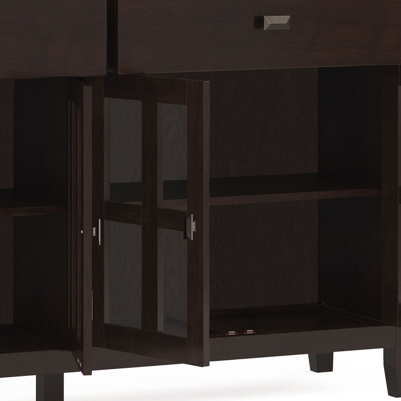 Artisan - Large 4 Door Sideboard Buffet - Dark Chestnut Brown