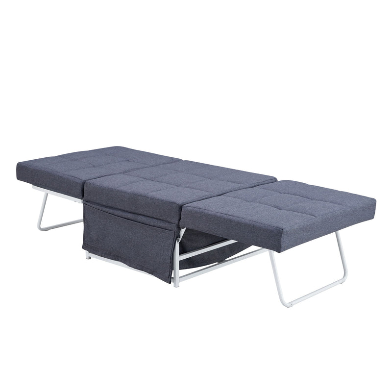 Modern Convertible Sofa Bed 4 In 1 Folding Ottoman Sleeper With Adjustable Backrest