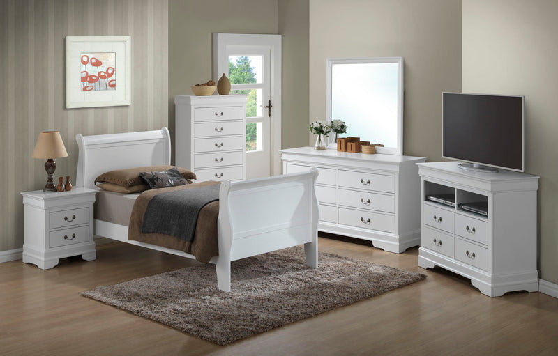 Panel Sleigh Bed