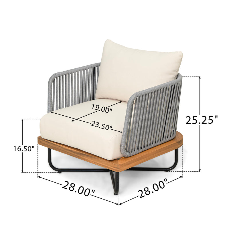 Lucca - Outdoor Acacia Wood Chair