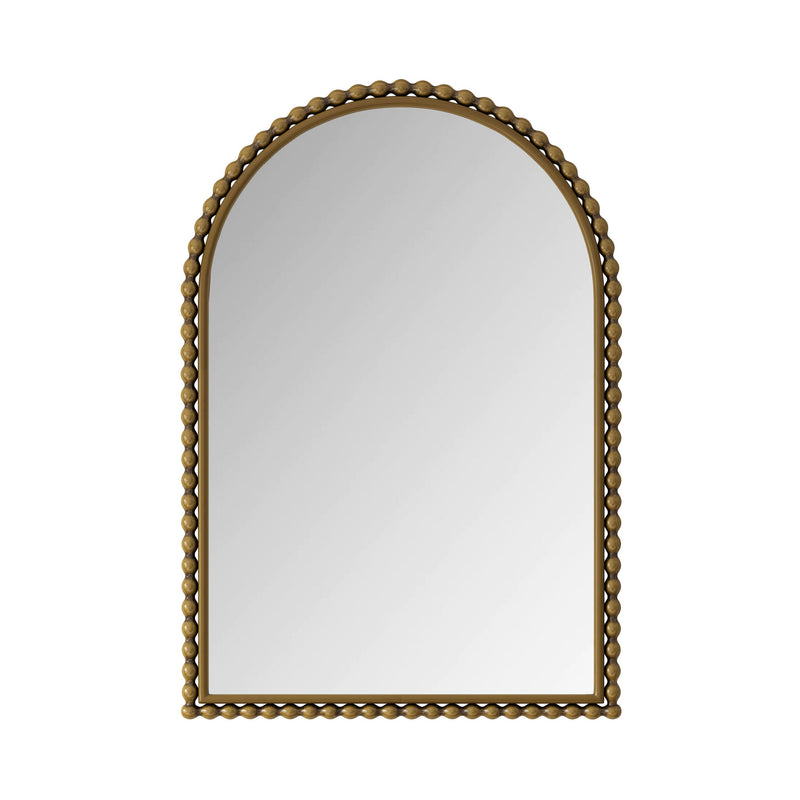 Vintage Iron Art Arch Mirror, Wall Hanging Or Table Display