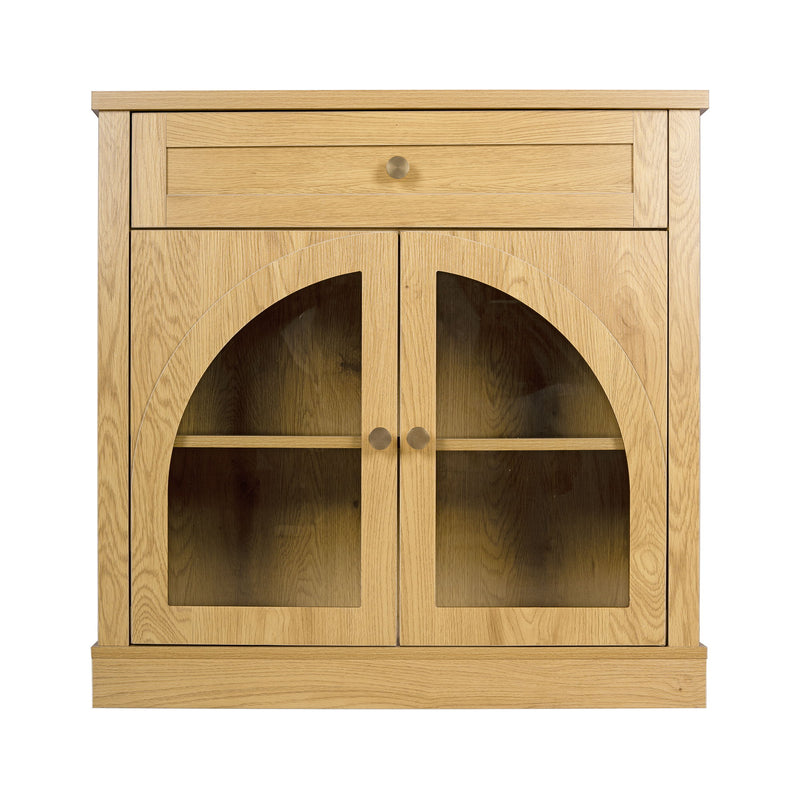 Modern Sideboard Cabinet With 1 Drawer And 2 Arched Doors