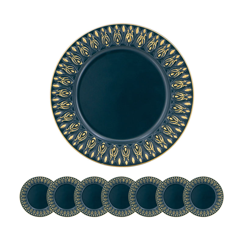 Elegant Plastic Charger Plate (Set of 8)