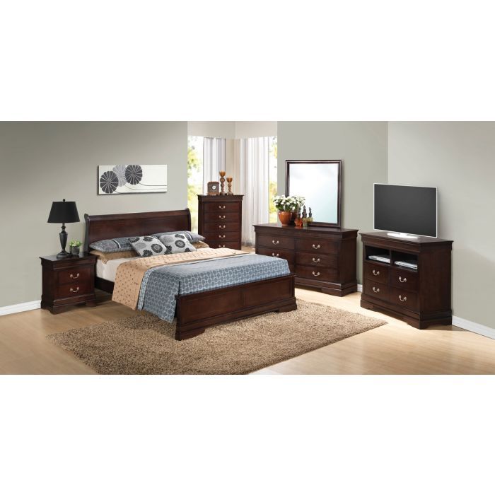 Sleigh Bed With Low Footboard