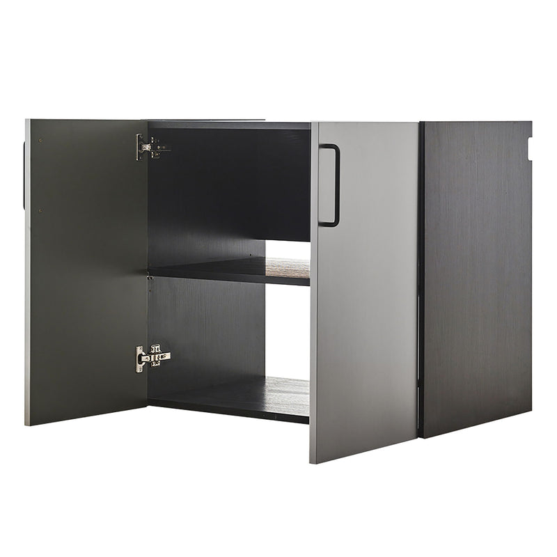 Astro Series - Metal Wall Mounted Base Door Storage Cabinet - Metallic Gray