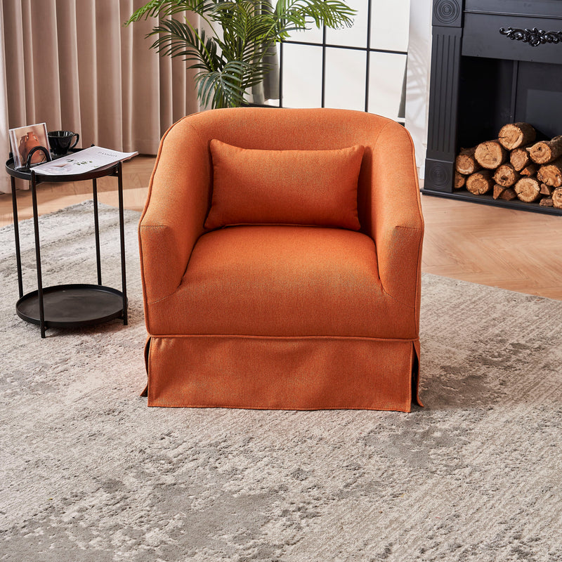 Swivel Accent Chairs Armchair For Living Room, Round Barrel Chairs