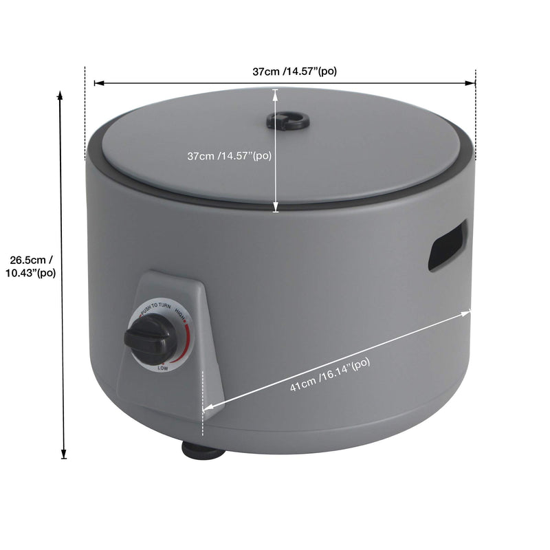 Campfire Smokeless Firepit, Gray