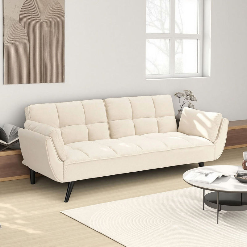 Sofa Soft Two Armrests Throw Pillow Pillow Comfortable Fit Apartment Bedroom Small Space