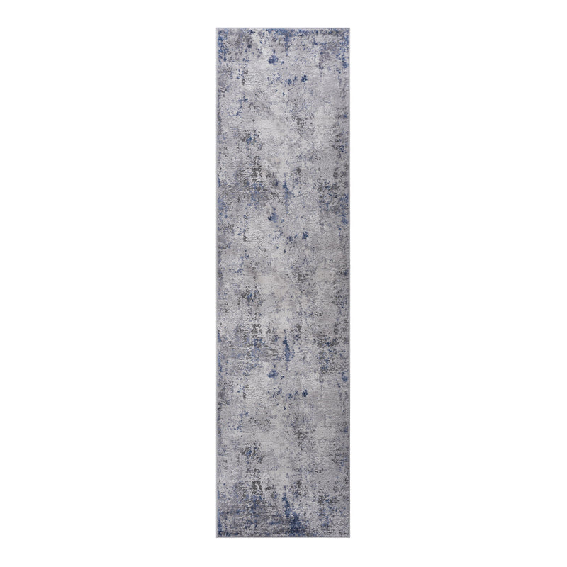 Marfi - 2' X 8' Abstract Runner Rug - Silver