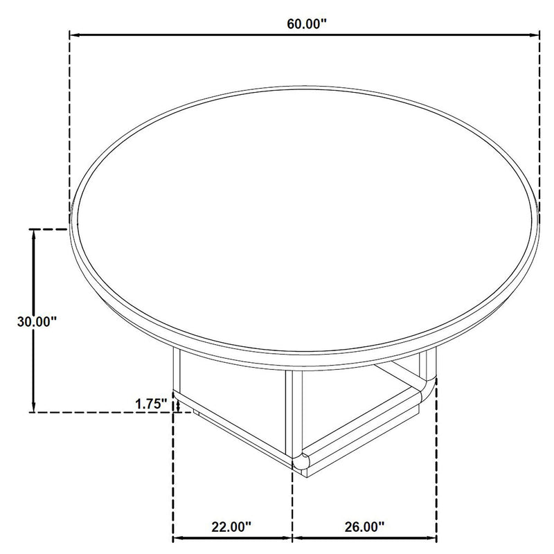 Bangor - Round Dining Table Set With Arm Chairs