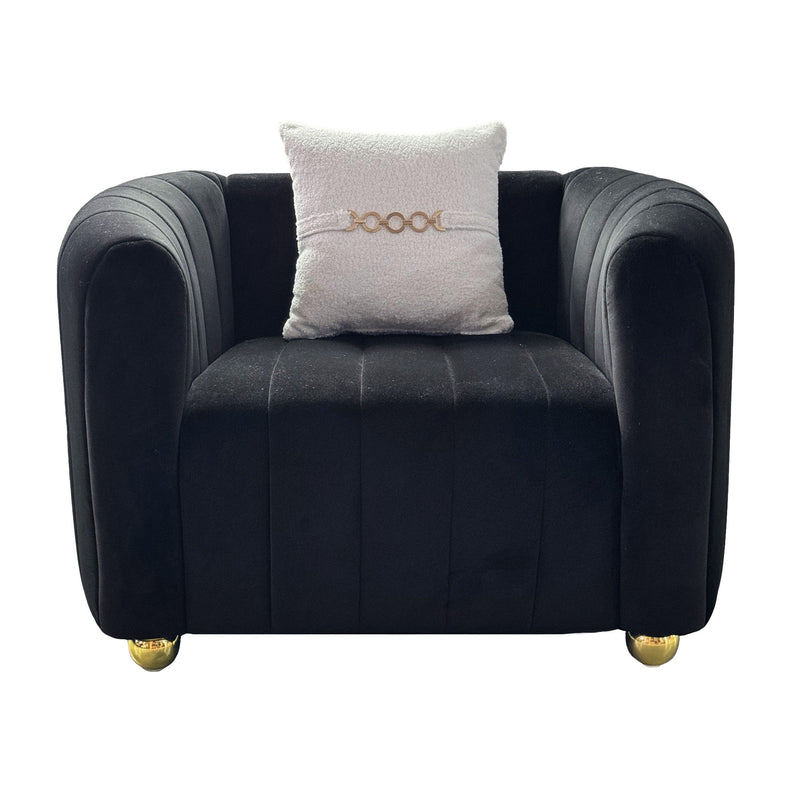 Single Sofa With High Resilience Foam